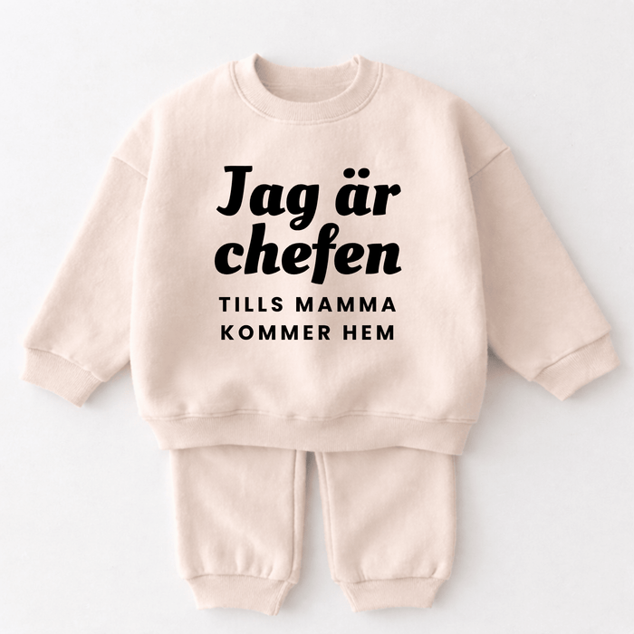 Jag är chefen tills mamma kommer hem - Märchen Mode aus Bio-Baumwolle personalisierte geschenke Babyset & Bodys mit spruch & Geschenkideen für Neugeborene & 0–24 Monate & und perfekt als Geschenk zur Geburt
