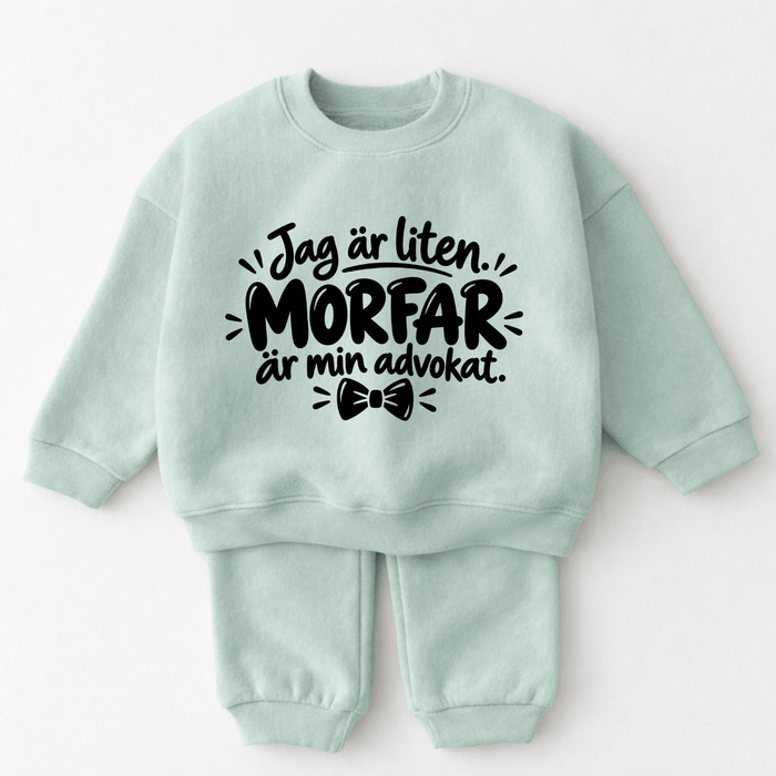 Jag är liten. Morfar är min advokat. - Märchen Mode aus Bio-Baumwolle personalisierte geschenke Babyset & Bodys mit spruch & Geschenkideen für Neugeborene & 0–24 Monate & und perfekt als Geschenk zur Geburt