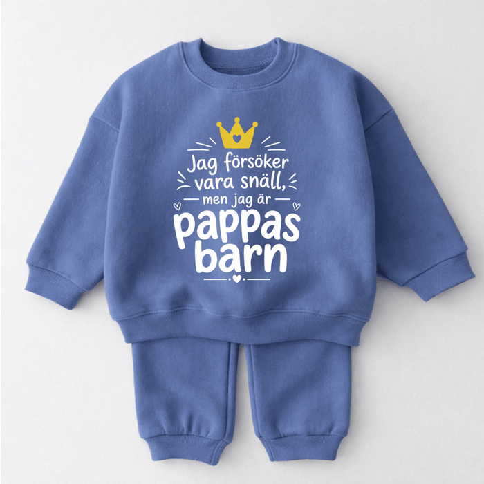 Jag försöker vara snäll, men jag är pappas barn - Märchen Mode aus Bio-Baumwolle personalisierte geschenke Babyset & Bodys mit spruch & Geschenkideen für Neugeborene & 0–24 Monate & und perfekt als Geschenk zur Geburt