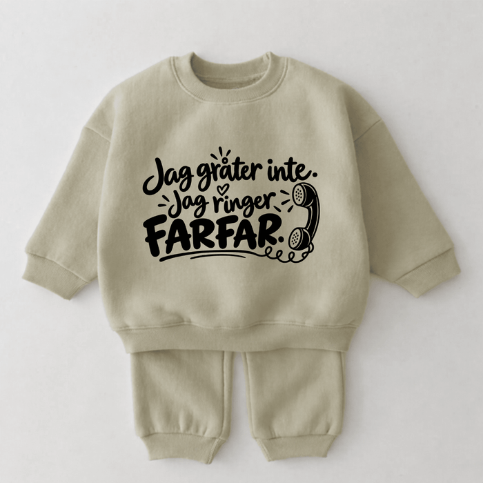Jag gråter inte. Jag ringer Farfar. - Märchen Mode aus Bio-Baumwolle personalisierte geschenke Babyset & Bodys mit spruch & Geschenkideen für Neugeborene & 0–24 Monate & und perfekt als Geschenk zur Geburt