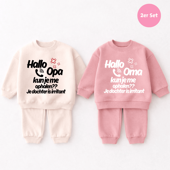 Je dochter is irritant 2er set - Märchen Mode aus Bio - Baumwolle personalisierte geschenke Babyset & Bodys mit spruch & Geschenkideen für Neugeborene & 0–24 Monate & und perfekt als Geschenk zur Geburt