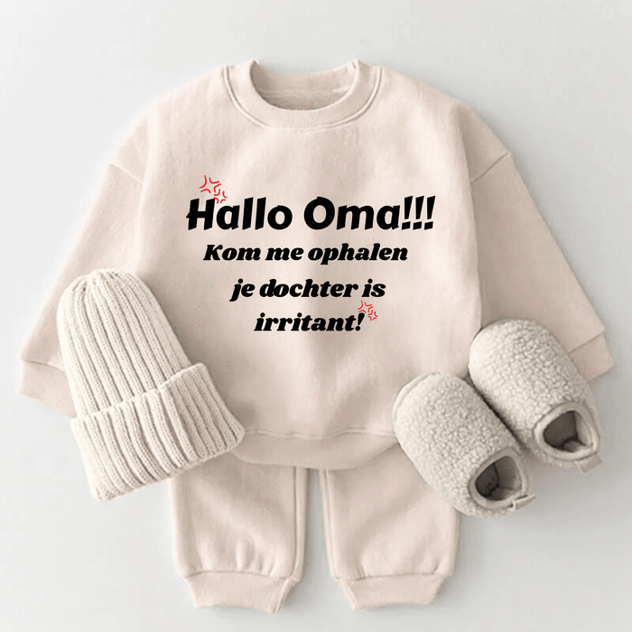 je dochter is irritant! Kom me ophalen Hallo Oma!!! - Märchen Mode aus Bio - Baumwolle personalisierte geschenke Babyset & Bodys mit spruch & Geschenkideen für Neugeborene & 0–24 Monate & und perfekt als Geschenk zur Geburt