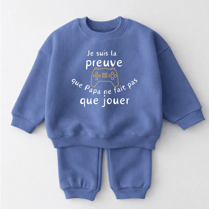 Je suis la preuve que Papa ne fait pas que jouer - Märchen Mode aus Bio-Baumwolle personalisierte geschenke Babyset & Bodys mit spruch & Geschenkideen für Neugeborene & 0–24 Monate & und perfekt als Geschenk zur Geburt