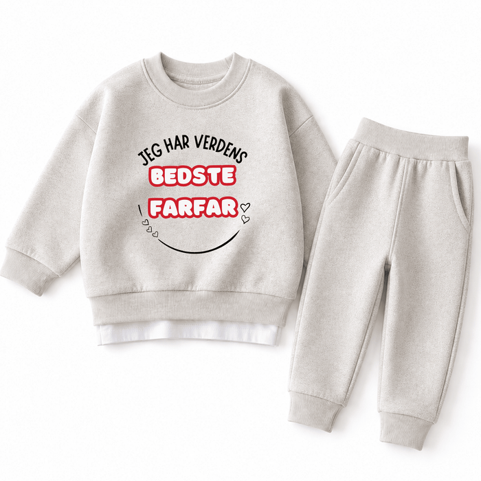 Jeg har verdens bedste Farfar - Märchen Mode aus Bio - Baumwolle personalisierte geschenke Babyset & Bodys mit spruch & Geschenkideen für Neugeborene & 0–24 Monate & und perfekt als Geschenk zur Geburt