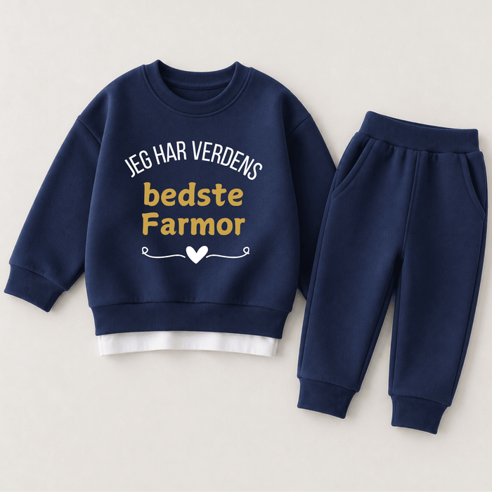 Jeg har verdens bedste Farmor - Märchen Mode aus Bio - Baumwolle personalisierte geschenke Babyset & Bodys mit spruch & Geschenkideen für Neugeborene & 0–24 Monate & und perfekt als Geschenk zur Geburt