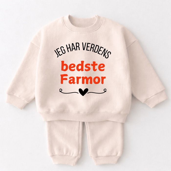 Jeg har verdens bedste Farmor - Märchen Mode aus Bio - Baumwolle personalisierte geschenke Babyset & Bodys mit spruch & Geschenkideen für Neugeborene & 0–24 Monate & und perfekt als Geschenk zur Geburt