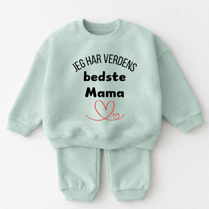 Jeg har verdens bedste Mama - Märchen Mode aus Bio - Baumwolle personalisierte geschenke Babyset & Bodys mit spruch & Geschenkideen für Neugeborene & 0–24 Monate & und perfekt als Geschenk zur Geburt