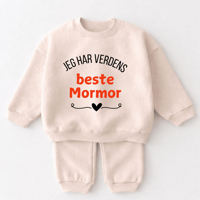 Jeg har verdens beste Mormor - Märchen Mode aus Bio-Baumwolle personalisierte geschenke Babyset & Bodys mit spruch & Geschenkideen für Neugeborene & 0–24 Monate & und perfekt als Geschenk zur Geburt