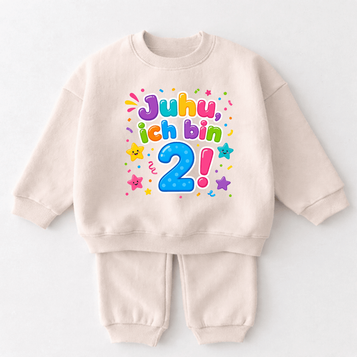 Juhu ich bin 2! - Märchen Mode aus Bio-Baumwolle personalisierte geschenke Babyset & Bodys mit spruch & Geschenkideen für Neugeborene & 0–24 Monate & und perfekt als Geschenk zur Geburt