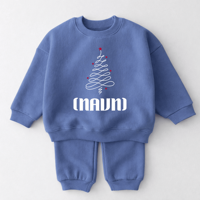 Juletræ med barnets navn – babysæt - Märchen Mode aus Bio-Baumwolle personalisierte geschenke Babyset & Bodys mit spruch & Geschenkideen für Neugeborene & 0–24 Monate & und perfekt als Geschenk zur Geburt