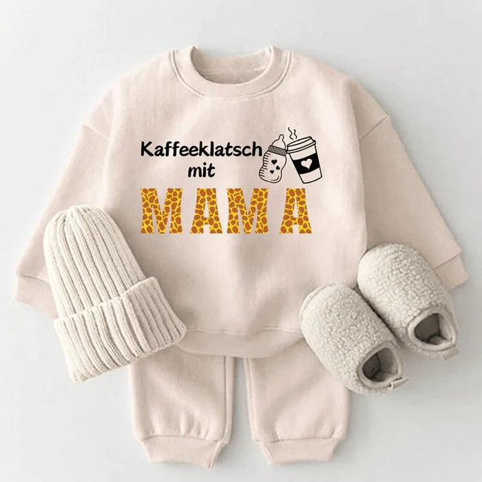 Kaffeeklatsch mit Mama - Märchen Mode aus Bio - Baumwolle personalisierte geschenke Babyset & Bodys mit spruch & Geschenkideen für Neugeborene & 0–24 Monate & und perfekt als Geschenk zur Geburt