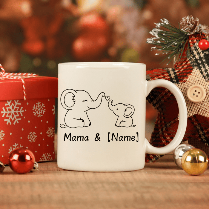 Keramik Tasse Mama & Name - Märchen Mode aus Bio - Baumwolle personalisierte geschenke Babyset & Bodys mit spruch & Geschenkideen für Neugeborene & 0–24 Monate & und perfekt als Geschenk zur Geburt