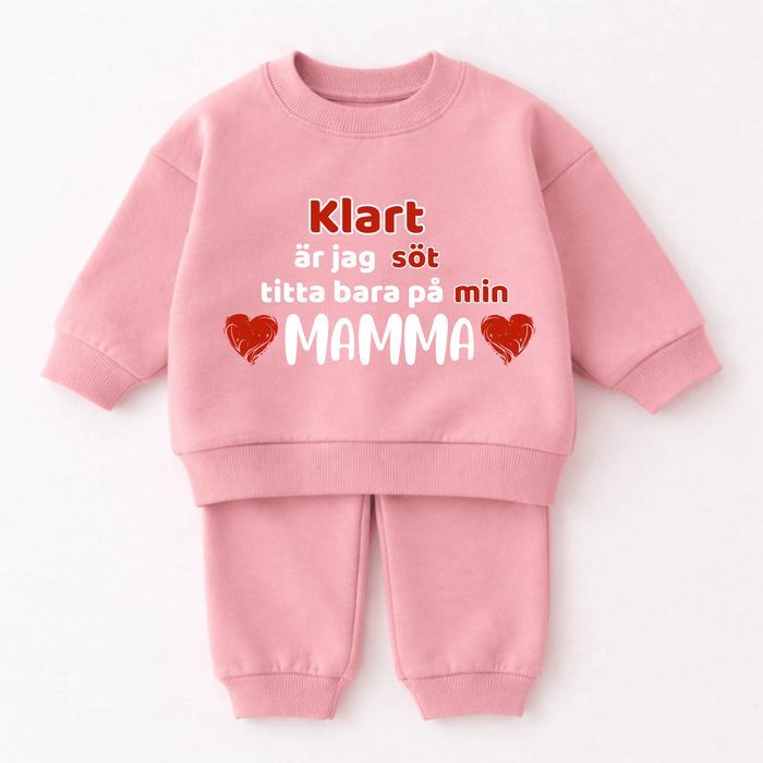 Klart är jag söt titta bara på min MAMMA - Märchen Mode aus Bio-Baumwolle personalisierte geschenke Babyset & Bodys mit spruch & Geschenkideen für Neugeborene & 0–24 Monate & und perfekt als Geschenk zur Geburt