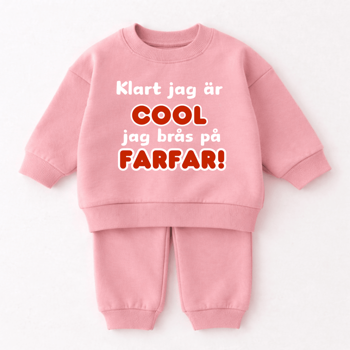 Klart jag är cool jag brås på Farfar! - Märchen Mode aus Bio-Baumwolle personalisierte geschenke Babyset & Bodys mit spruch & Geschenkideen für Neugeborene & 0–24 Monate & und perfekt als Geschenk zur Geburt