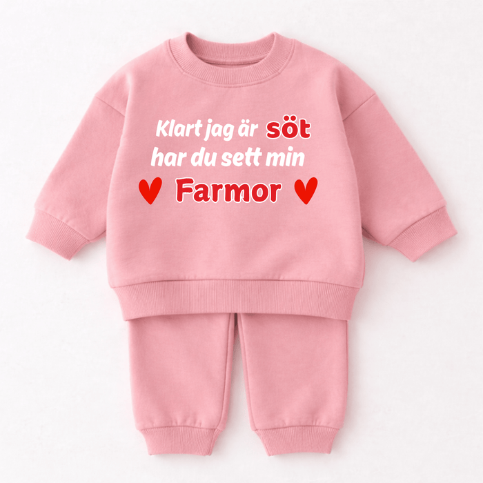 Klart jag är söt har du sett min Farmor - Märchen Mode aus Bio-Baumwolle personalisierte geschenke Babyset & Bodys mit spruch & Geschenkideen für Neugeborene & 0–24 Monate & und perfekt als Geschenk zur Geburt