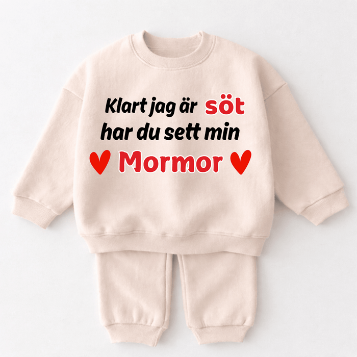 Klart jag är söt har du sett min Mormor - Märchen Mode aus Bio-Baumwolle personalisierte geschenke Babyset & Bodys mit spruch & Geschenkideen für Neugeborene & 0–24 Monate & und perfekt als Geschenk zur Geburt