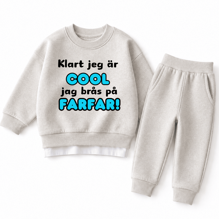 Klart jeg är cool jag brås på farfar! - Märchen Mode aus Bio-Baumwolle personalisierte geschenke Babyset & Bodys mit spruch & Geschenkideen für Neugeborene & 0–24 Monate & und perfekt als Geschenk zur Geburt