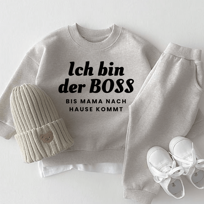 Klein BOSS - Set - Märchen Mode aus Bio - Baumwolle personalisierte geschenke Babyset & Bodys mit spruch & Geschenkideen für Neugeborene & 0–24 Monate & und perfekt als Geschenk zur Geburt