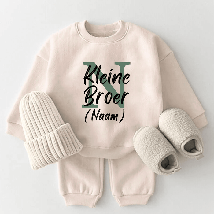 Kleine Broer (Naam) - Märchen Mode aus Bio - Baumwolle personalisierte geschenke Babyset & Bodys mit spruch & Geschenkideen für Neugeborene & 0–24 Monate & und perfekt als Geschenk zur Geburt
