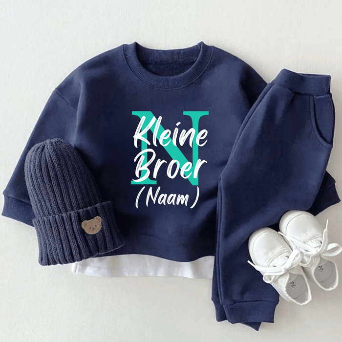 Kleine Broer (Naam) II - Märchen Mode aus Bio - Baumwolle personalisierte geschenke Babyset & Bodys mit spruch & Geschenkideen für Neugeborene & 0–24 Monate & und perfekt als Geschenk zur Geburt
