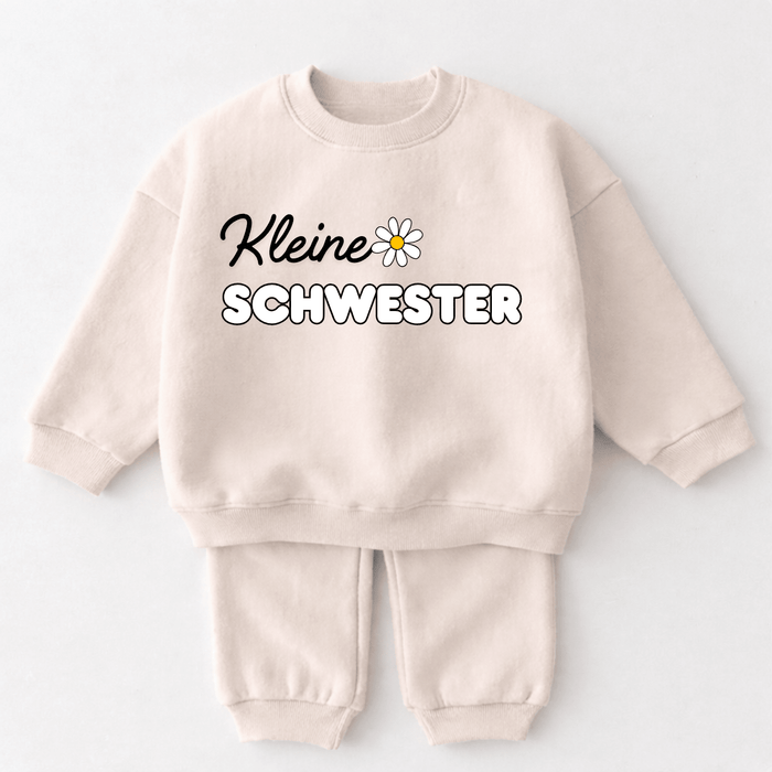 Kleine Schwester - Märchen Mode aus Bio - Baumwolle personalisierte geschenke Babyset & Bodys mit spruch & Geschenkideen für Neugeborene & 0–24 Monate & und perfekt als Geschenk zur Geburt