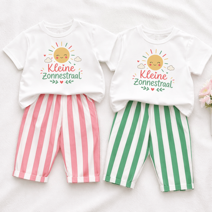 Kleine Zonnestraal - Sommer set - Märchen Mode aus Bio-Baumwolle personalisierte geschenke Babyset & Bodys mit spruch & Geschenkideen für Neugeborene & 0–24 Monate & und perfekt als Geschenk zur Geburt
