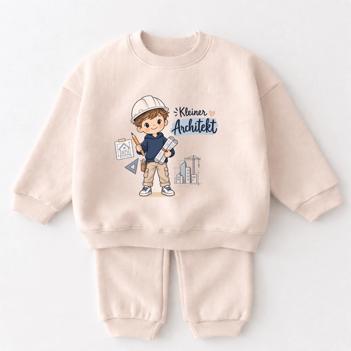Kleiner Architekt & Kleine Architektin 2-teiliges Kinder Outfit - Märchen Mode aus Bio-Baumwolle personalisierte geschenke Babyset & Bodys mit spruch & Geschenkideen für Neugeborene & 0–24 Monate & und perfekt als Geschenk zur Geburt