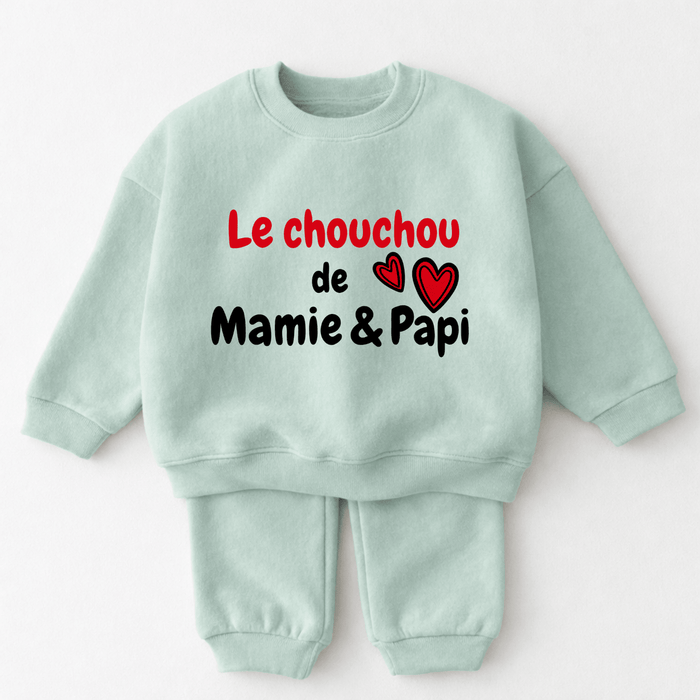 Le chouchou de Mamie & Papi - Märchen Mode aus Bio-Baumwolle personalisierte geschenke Babyset & Bodys mit spruch & Geschenkideen für Neugeborene & 0–24 Monate & und perfekt als Geschenk zur Geburt