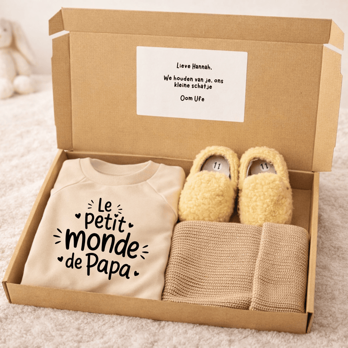 Le petit monde de papa - Cadeau - Märchen Mode aus Bio-Baumwolle personalisierte geschenke Babyset & Bodys mit spruch & Geschenkideen für Neugeborene & 0–24 Monate & und perfekt als Geschenk zur Geburt