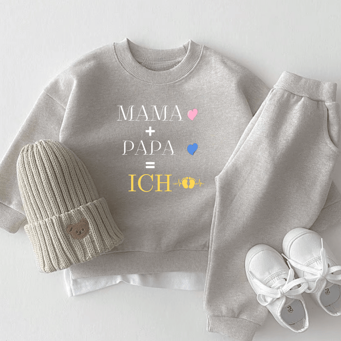 Liebesgleichung - Märchen Mode aus Bio - Baumwolle personalisierte geschenke Babyset & Bodys mit spruch & Geschenkideen für Neugeborene & 0–24 Monate & und perfekt als Geschenk zur Geburt
