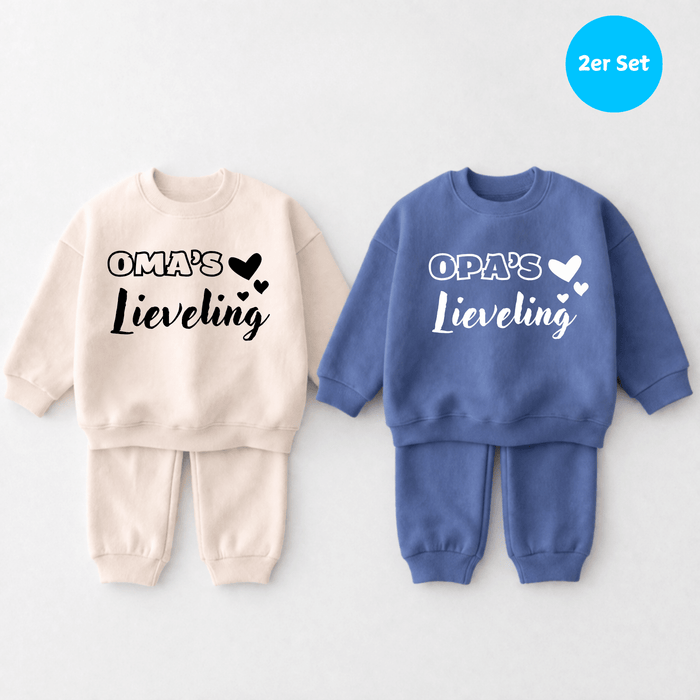 Lieveling 2er set - Märchen Mode aus Bio - Baumwolle personalisierte geschenke Babyset & Bodys mit spruch & Geschenkideen für Neugeborene & 0–24 Monate & und perfekt als Geschenk zur Geburt