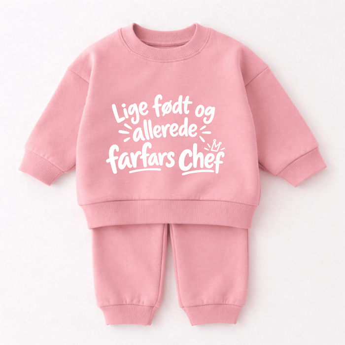 Lige født og allerede farfars chef - Märchen Mode aus Bio-Baumwolle personalisierte geschenke Babyset & Bodys mit spruch & Geschenkideen für Neugeborene & 0–24 Monate & und perfekt als Geschenk zur Geburt