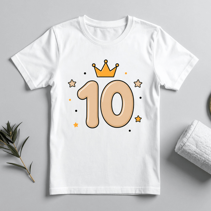 Little Crown - Tshirt 10 - Märchen Mode aus Bio-Baumwolle personalisierte geschenke Babyset & Bodys mit spruch & Geschenkideen für Neugeborene & 0–24 Monate & und perfekt als Geschenk zur Geburt