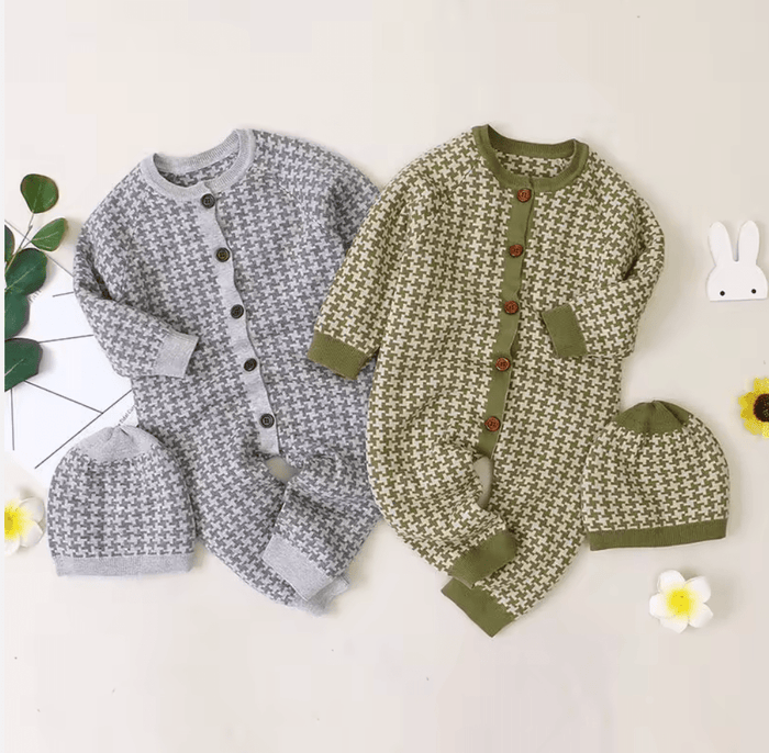 langärmligen Pattern Baby - Strickset - Märchen Mode aus Bio - Baumwolle personalisierte geschenke Babyset & Bodys mit spruch & Geschenkideen für Neugeborene & 0–24 Monate & und perfekt als Geschenk zur Geburt