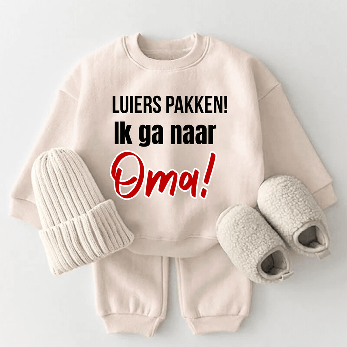 Luiers pakken! Ik ga naar Oma! - Märchen Mode aus Bio - Baumwolle personalisierte geschenke Babyset & Bodys mit spruch & Geschenkideen für Neugeborene & 0–24 Monate & und perfekt als Geschenk zur Geburt