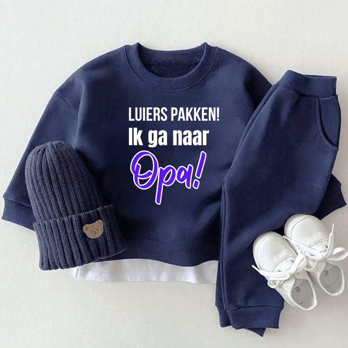 Luiers pakken! Ik ga naar Opa! - Märchen Mode aus Bio - Baumwolle personalisierte geschenke Babyset & Bodys mit spruch & Geschenkideen für Neugeborene & 0–24 Monate & und perfekt als Geschenk zur Geburt