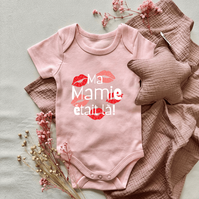 Ma Mamie était là! body - Märchen Mode aus Bio-Baumwolle personalisierte geschenke Babyset & Bodys mit spruch & Geschenkideen für Neugeborene & 0–24 Monate & und perfekt als Geschenk zur Geburt