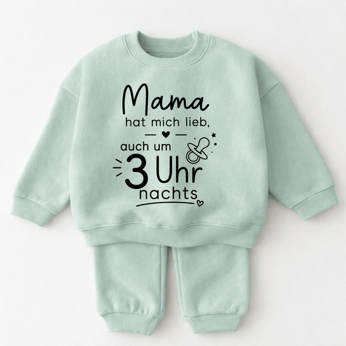 Mama hat mich Lieb auch um 3 Uhr nachts - Märchen Mode aus Bio-Baumwolle personalisierte geschenke Babyset & Bodys mit spruch & Geschenkideen für Neugeborene & 0–24 Monate & und perfekt als Geschenk zur Geburt