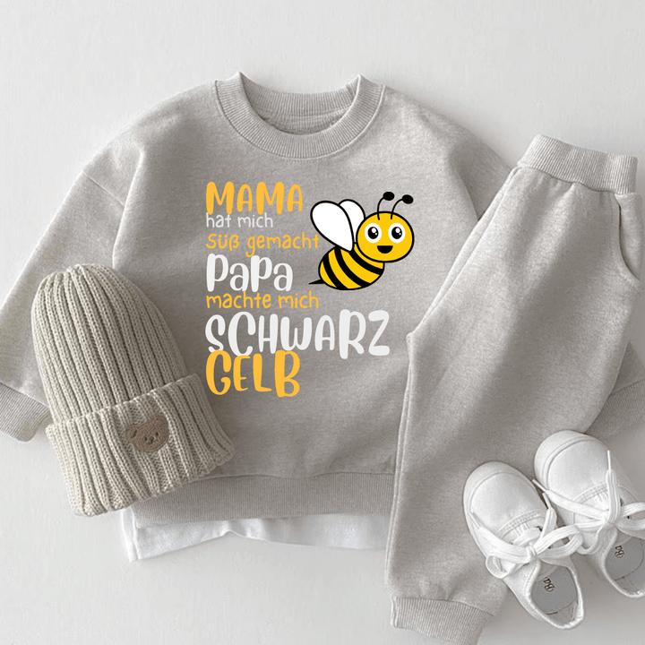 MAMA hat mich Süß gemacht Papa machte mich SCHWARZ GELB - Märchen Mode - 