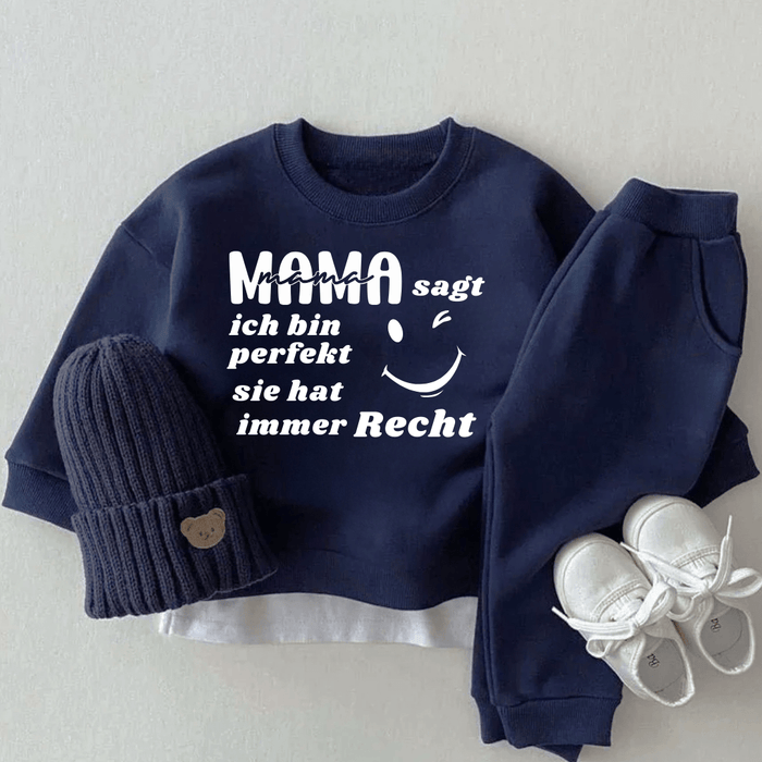 Mama Hat Recht - Set - Märchen Mode aus Bio - Baumwolle personalisierte geschenke Babyset & Bodys mit spruch & Geschenkideen für Neugeborene & 0–24 Monate & und perfekt als Geschenk zur Geburt
