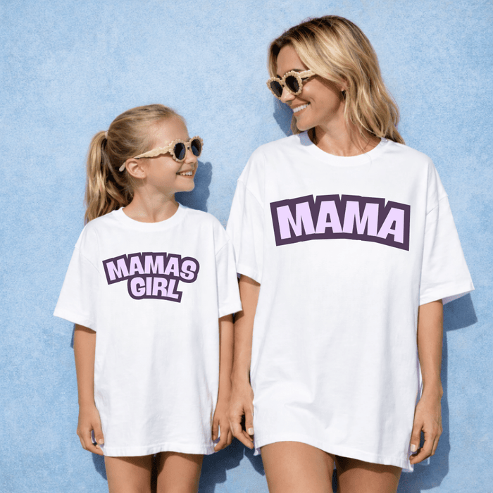 MAMA & MAMAs girl - Matching - Märchen Mode aus Bio - Baumwolle personalisierte geschenke Babyset & Bodys mit spruch & Geschenkideen für Neugeborene & 0–24 Monate & und perfekt als Geschenk zur Geburt