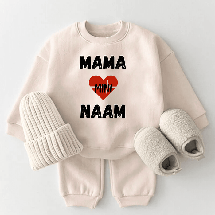 Mama Mini & kind naam - Märchen Mode aus Bio - Baumwolle personalisierte geschenke Babyset & Bodys mit spruch & Geschenkideen für Neugeborene & 0–24 Monate & und perfekt als Geschenk zur Geburt