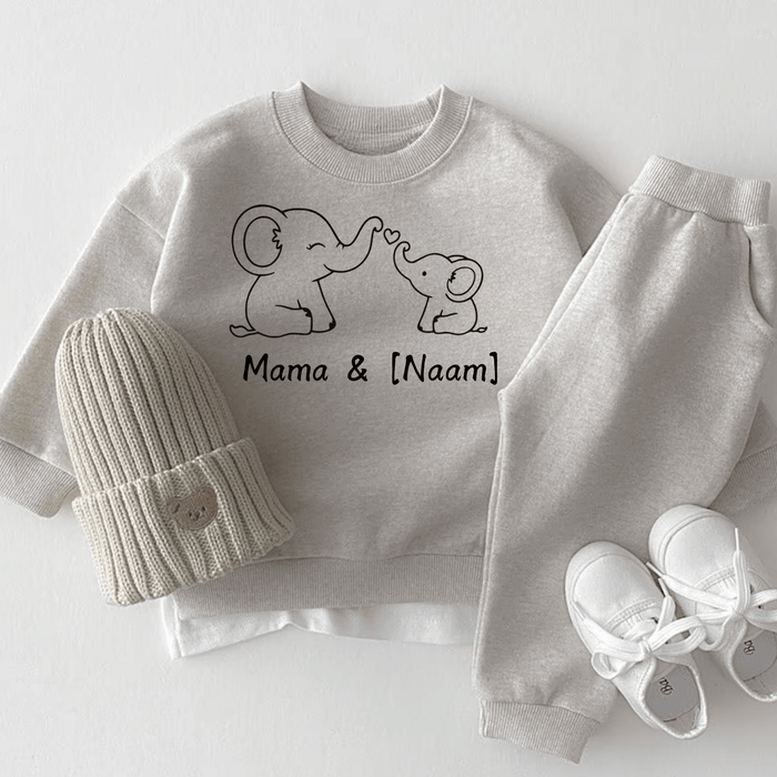 Mama & [Naam] - Märchen Mode aus Bio - Baumwolle personalisierte geschenke Babyset & Bodys mit spruch & Geschenkideen für Neugeborene & 0–24 Monate & und perfekt als Geschenk zur Geburt