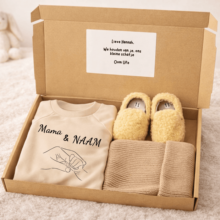Mama & naam - Cadeauverpakking - Märchen Mode aus Bio - Baumwolle personalisierte geschenke Babyset & Bodys mit spruch & Geschenkideen für Neugeborene & 0–24 Monate & und perfekt als Geschenk zur Geburt
