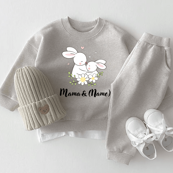 Mama & [Name] - Märchen Mode aus Bio - Baumwolle personalisierte geschenke Babyset & Bodys mit spruch & Geschenkideen für Neugeborene & 0–24 Monate & und perfekt als Geschenk zur Geburt