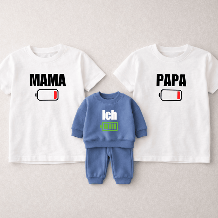 Mama, Papa, ich - Märchen Mode aus Bio - Baumwolle personalisierte geschenke Babyset & Bodys mit spruch & Geschenkideen für Neugeborene & 0–24 Monate & und perfekt als Geschenk zur Geburt