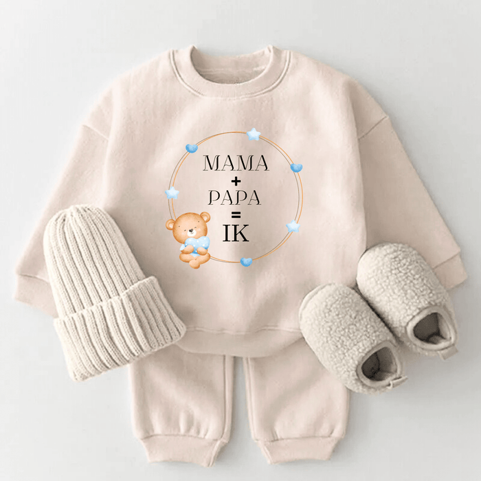 Mama + Papa + Ik - Märchen Mode aus Bio - Baumwolle personalisierte geschenke Babyset & Bodys mit spruch & Geschenkideen für Neugeborene & 0–24 Monate & und perfekt als Geschenk zur Geburt