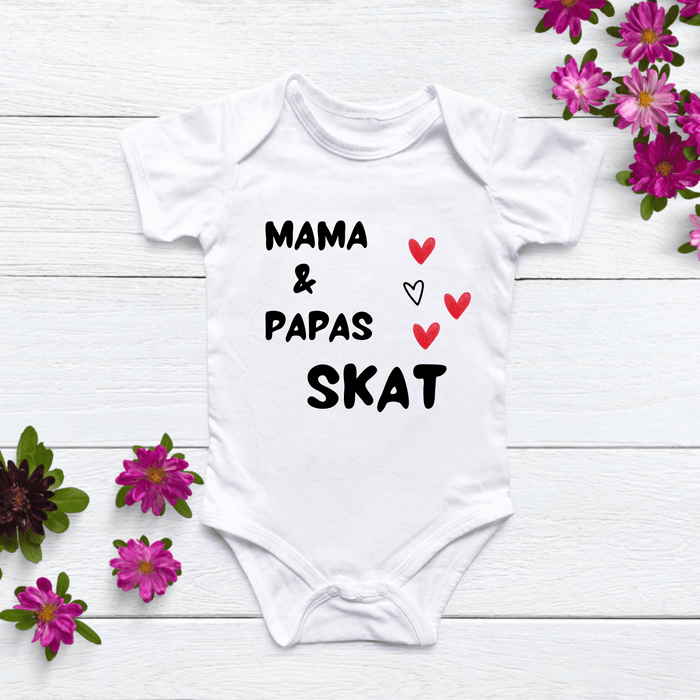 Mama & Papas skat - Märchen Mode aus Bio - Baumwolle personalisierte geschenke Babyset & Bodys mit spruch & Geschenkideen für Neugeborene & 0–24 Monate & und perfekt als Geschenk zur Geburt