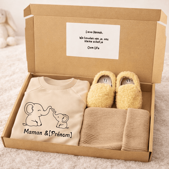 Mama & [Prénom] - Cadeau - Märchen Mode aus Bio-Baumwolle personalisierte geschenke Babyset & Bodys mit spruch & Geschenkideen für Neugeborene & 0–24 Monate & und perfekt als Geschenk zur Geburt