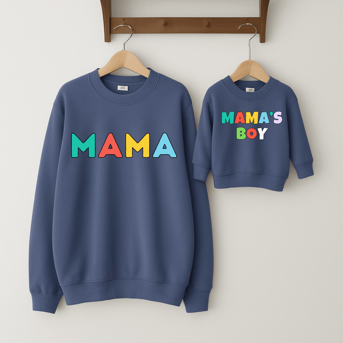 Mama und Mama's Boy Matching - Märchen Mode aus Bio - Baumwolle personalisierte geschenke Babyset & Bodys mit spruch & Geschenkideen für Neugeborene & 0–24 Monate & und perfekt als Geschenk zur Geburt